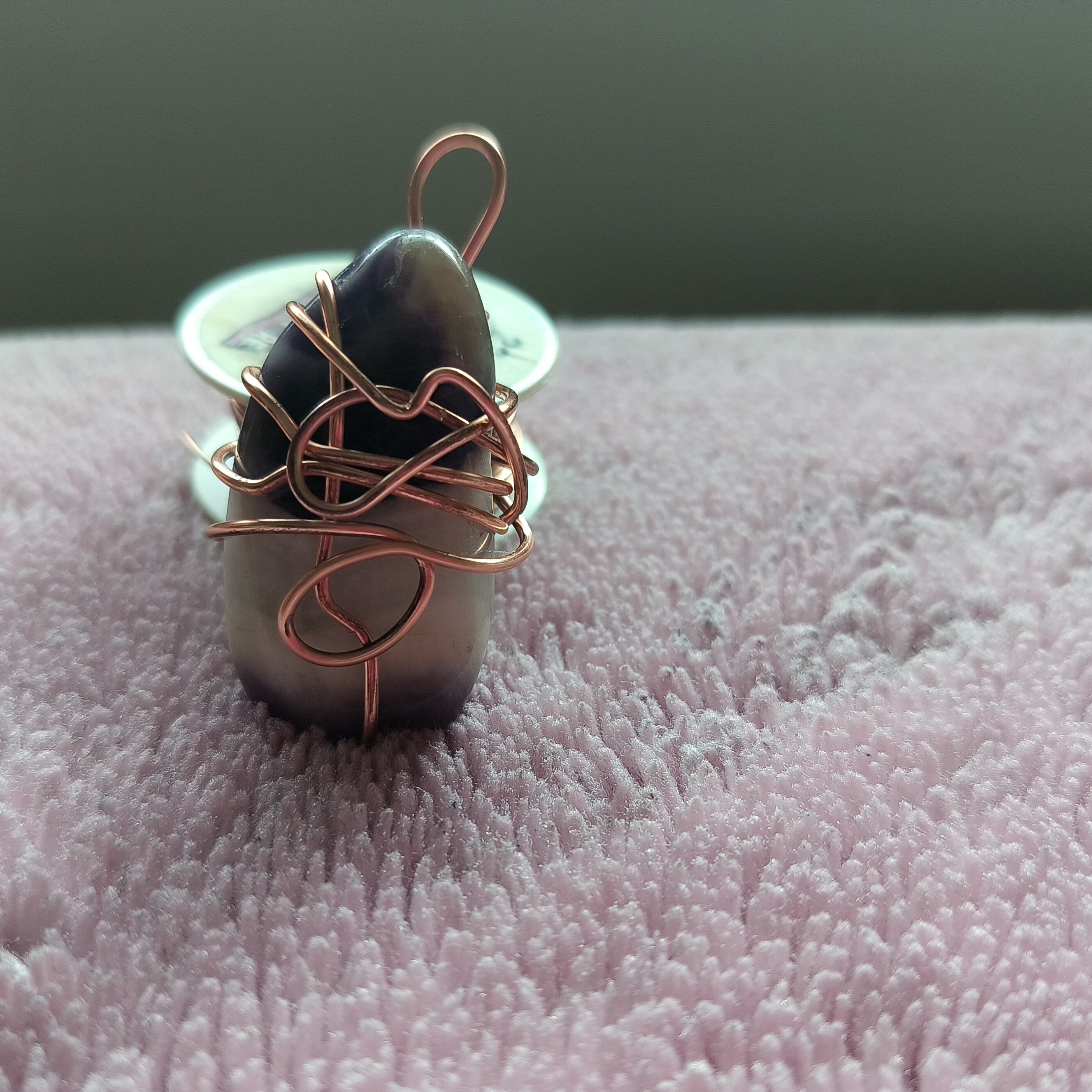 Chevron Amethyst Pendant