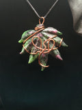 Ruby Zoisite (Anyolite) Leaf