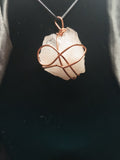Hand-Wrapped Clear Quartz Pendant